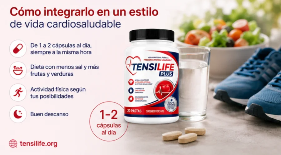 Tensilife Plus dentro de un estilo de vida cardiosaludable
